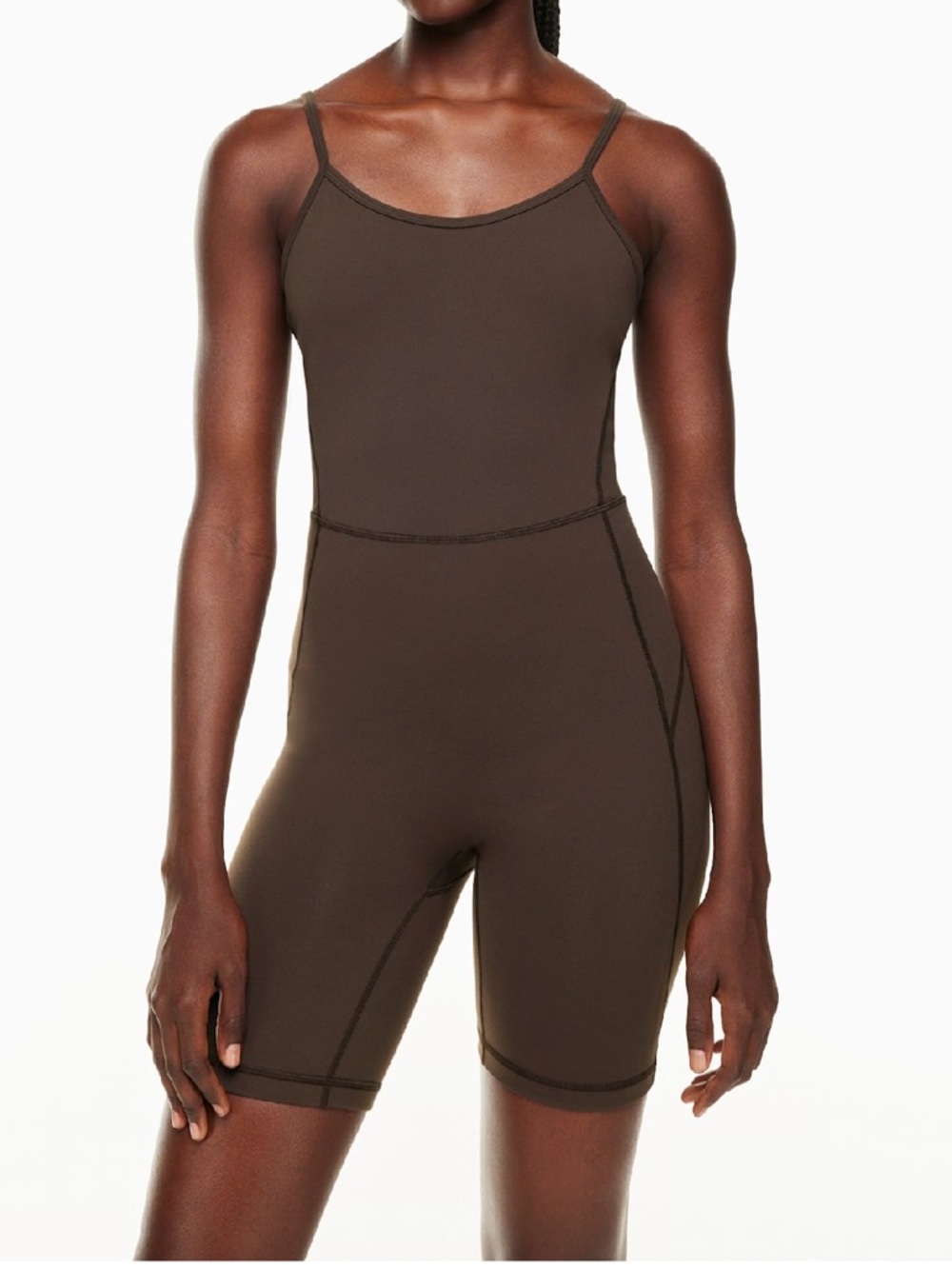 Aritzia TnAction TnaLIFE Romper‎ Chocolate Brown Size Small Stretchy